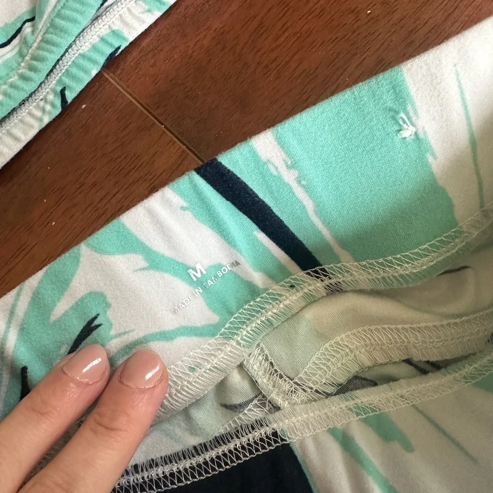 Girls workout set marbled teal